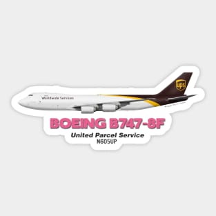 Boeing B747-8F - United Parcel Service Sticker